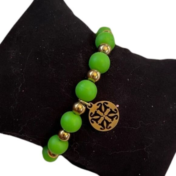 Rustic Cuff Beaded Bracelet‎ - Picture 1 of 4